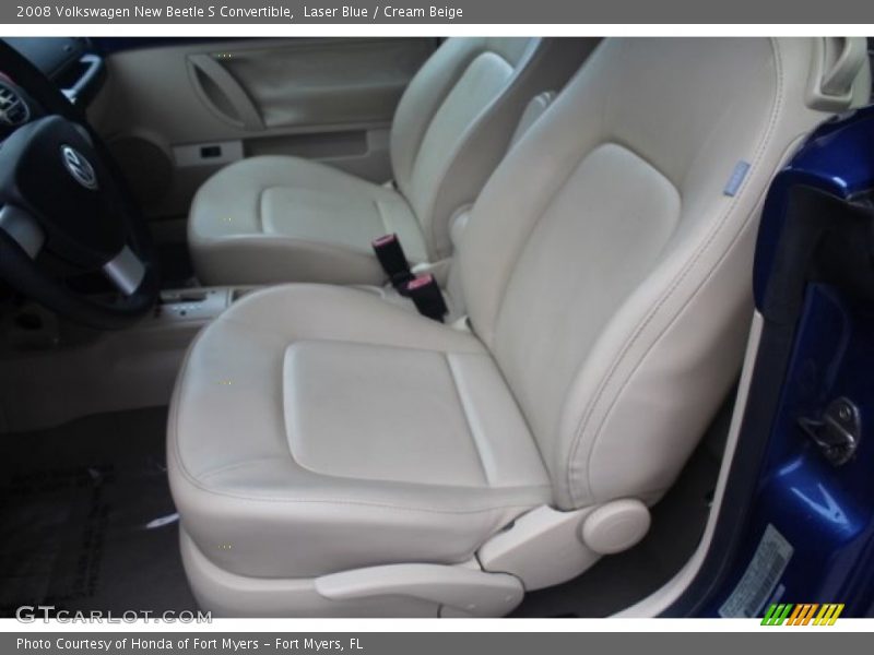 Laser Blue / Cream Beige 2008 Volkswagen New Beetle S Convertible