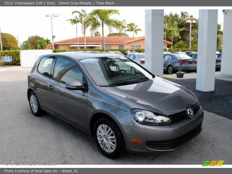 United Gray Metallic / Titan Black 2012 Volkswagen Golf 2 Door