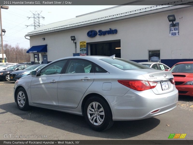 Radiant Silver / Gray 2011 Hyundai Sonata GLS
