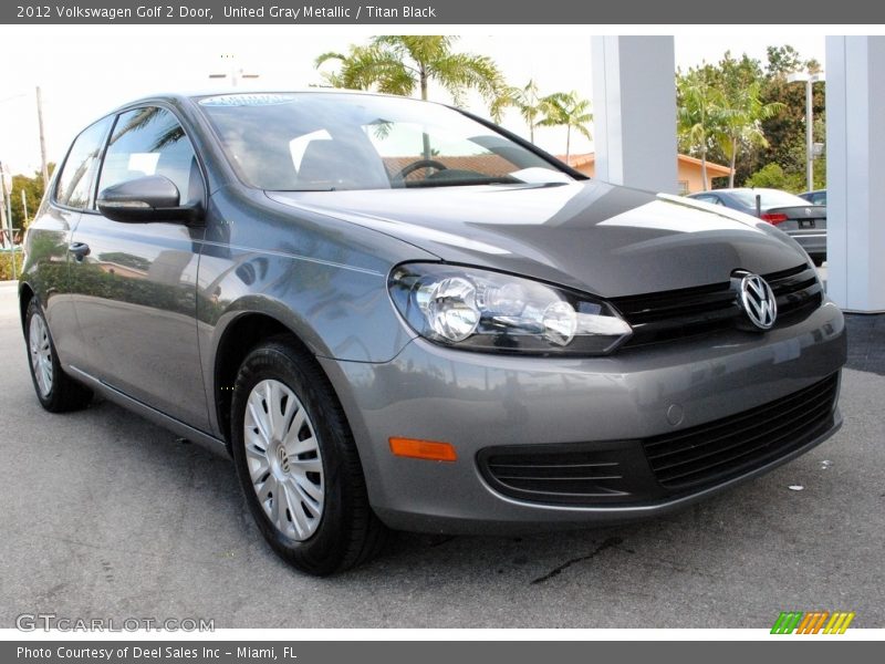 United Gray Metallic / Titan Black 2012 Volkswagen Golf 2 Door