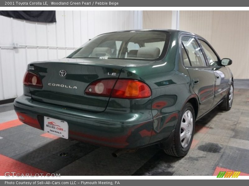 Woodland Green Pearl / Pebble Beige 2001 Toyota Corolla LE