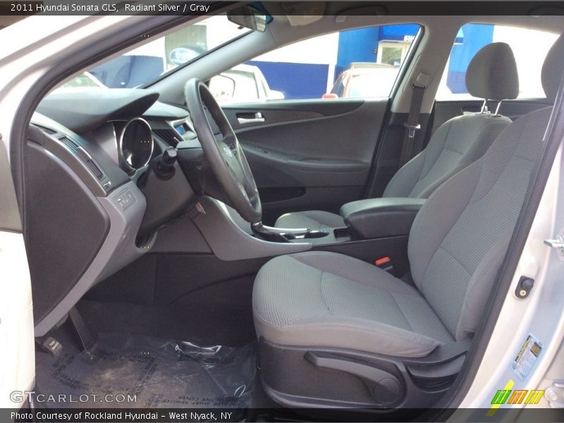 Radiant Silver / Gray 2011 Hyundai Sonata GLS