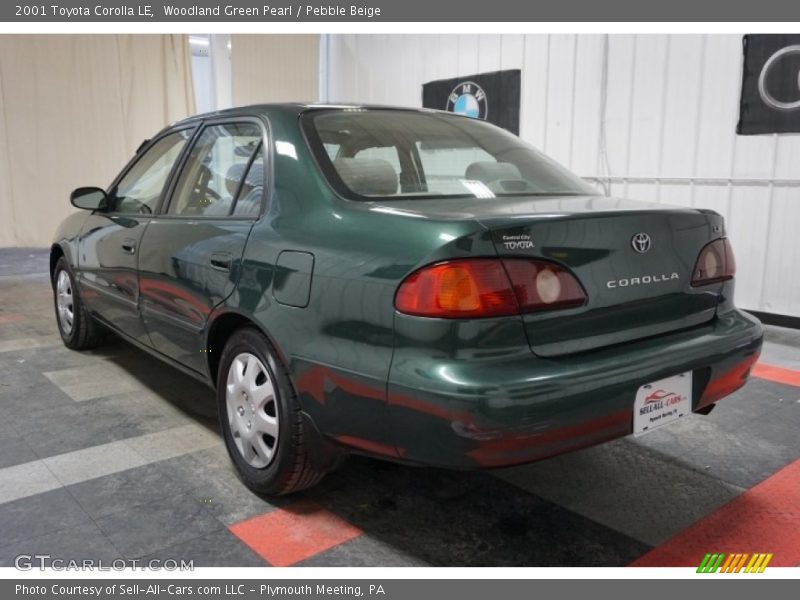 Woodland Green Pearl / Pebble Beige 2001 Toyota Corolla LE