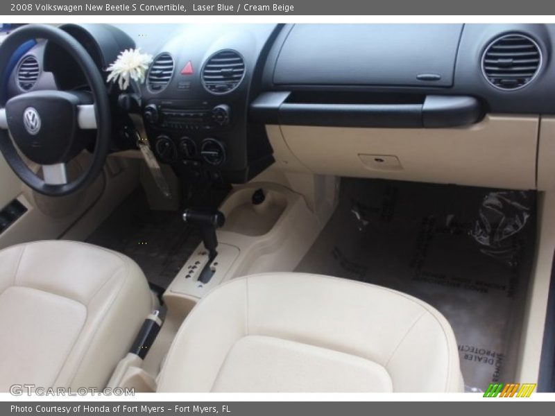 Laser Blue / Cream Beige 2008 Volkswagen New Beetle S Convertible