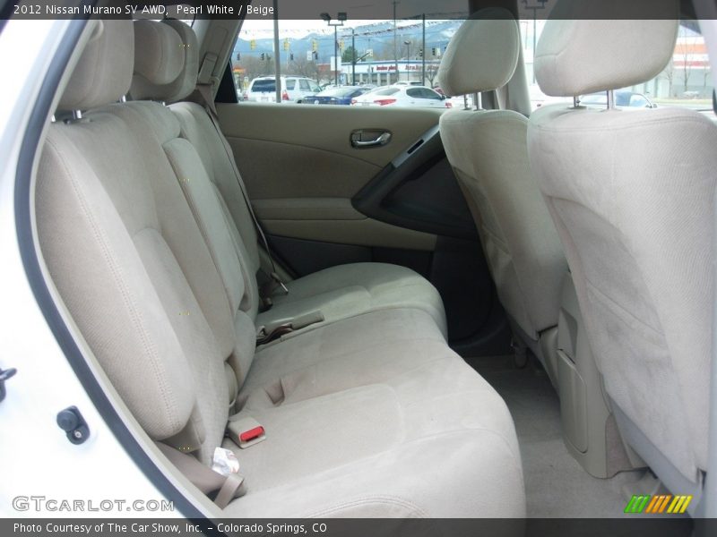 Pearl White / Beige 2012 Nissan Murano SV AWD