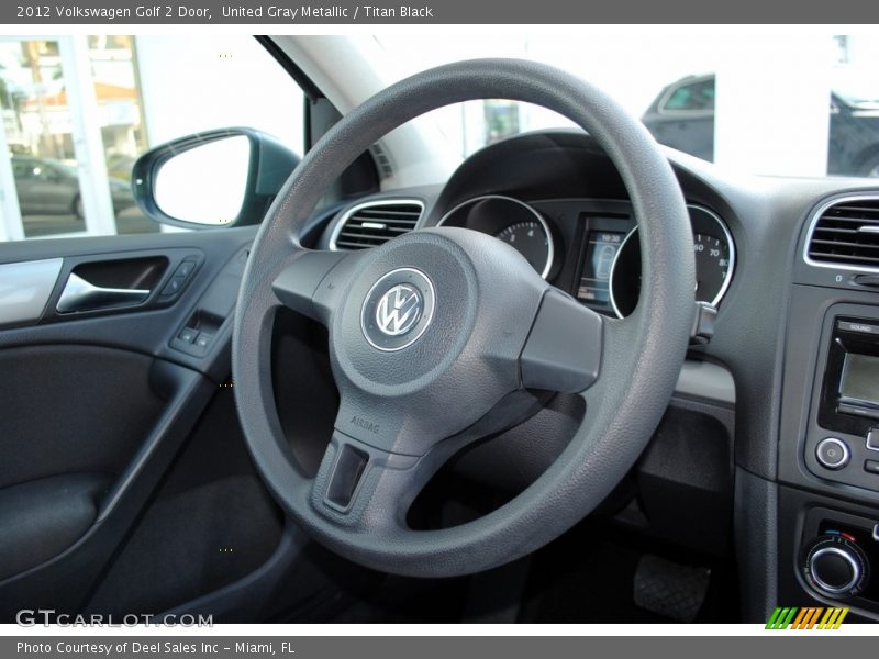 United Gray Metallic / Titan Black 2012 Volkswagen Golf 2 Door