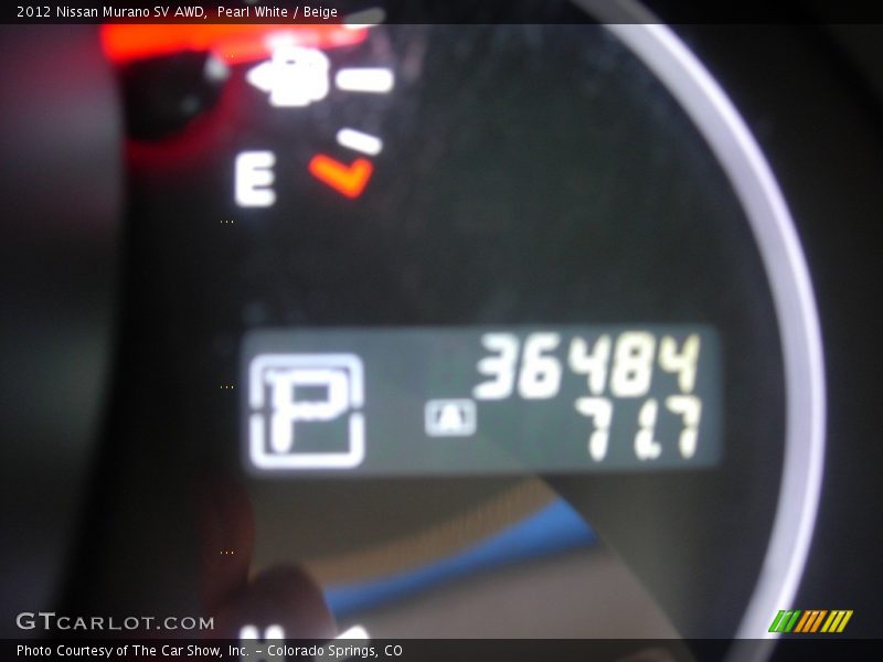 Pearl White / Beige 2012 Nissan Murano SV AWD