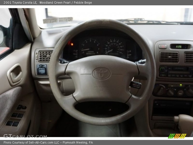 Woodland Green Pearl / Pebble Beige 2001 Toyota Corolla LE