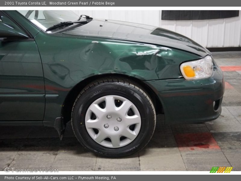 Woodland Green Pearl / Pebble Beige 2001 Toyota Corolla LE