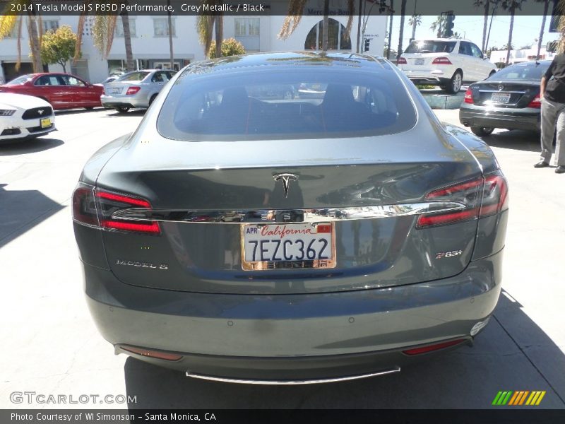 Grey Metallic / Black 2014 Tesla Model S P85D Performance