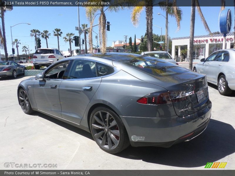 Grey Metallic / Black 2014 Tesla Model S P85D Performance