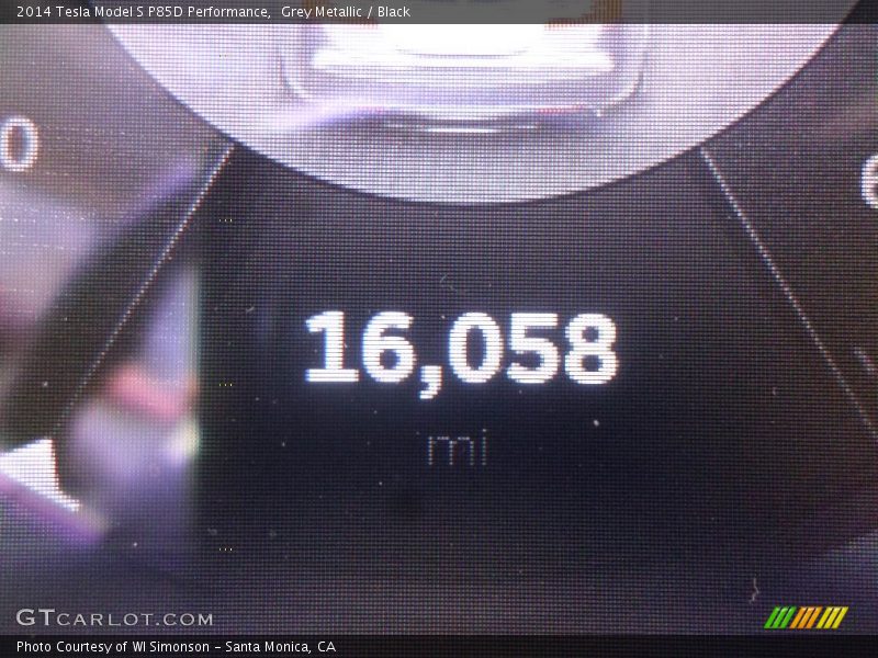 Grey Metallic / Black 2014 Tesla Model S P85D Performance