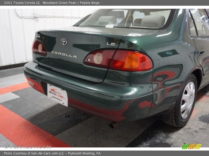 Woodland Green Pearl / Pebble Beige 2001 Toyota Corolla LE