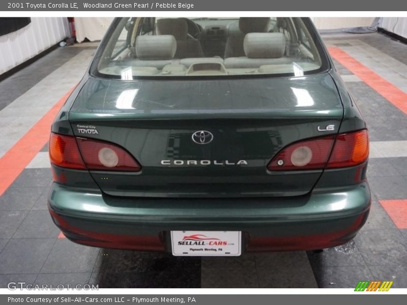 Woodland Green Pearl / Pebble Beige 2001 Toyota Corolla LE