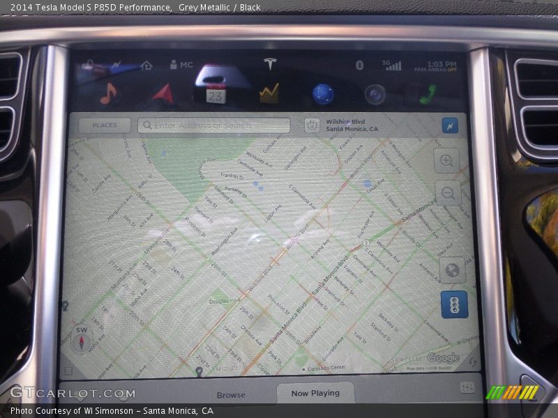 Grey Metallic / Black 2014 Tesla Model S P85D Performance