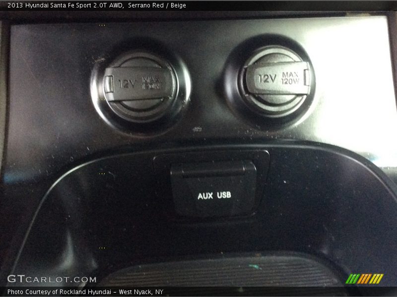 Serrano Red / Beige 2013 Hyundai Santa Fe Sport 2.0T AWD