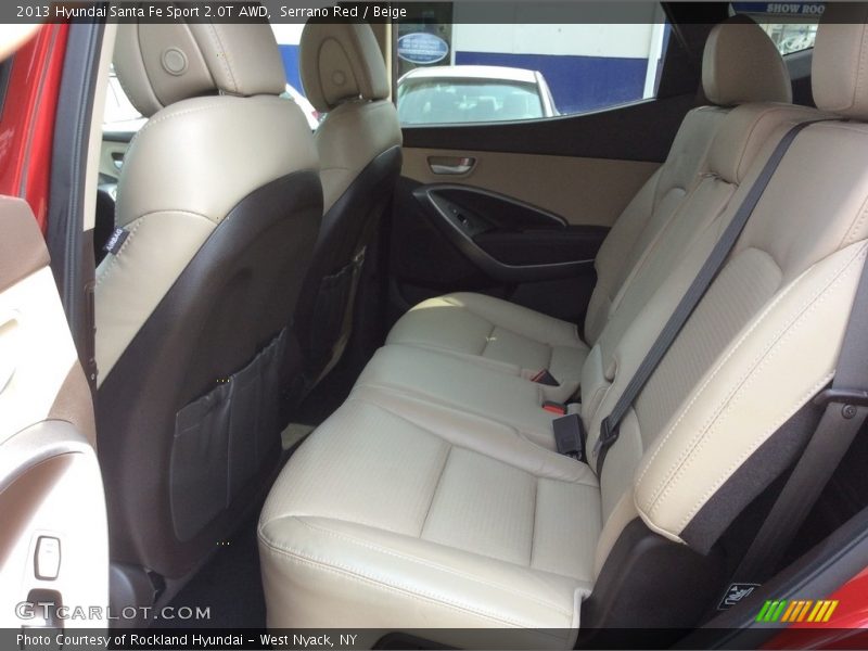 Serrano Red / Beige 2013 Hyundai Santa Fe Sport 2.0T AWD