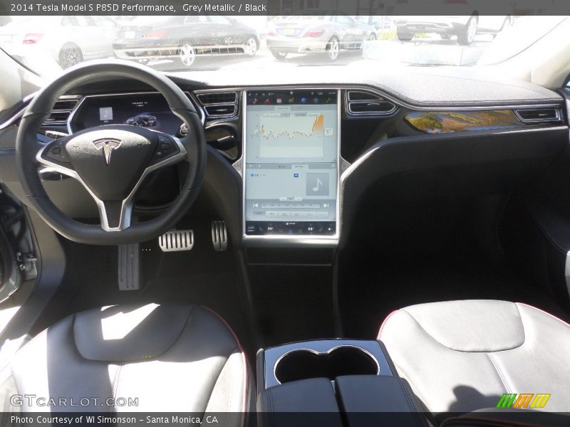 Grey Metallic / Black 2014 Tesla Model S P85D Performance