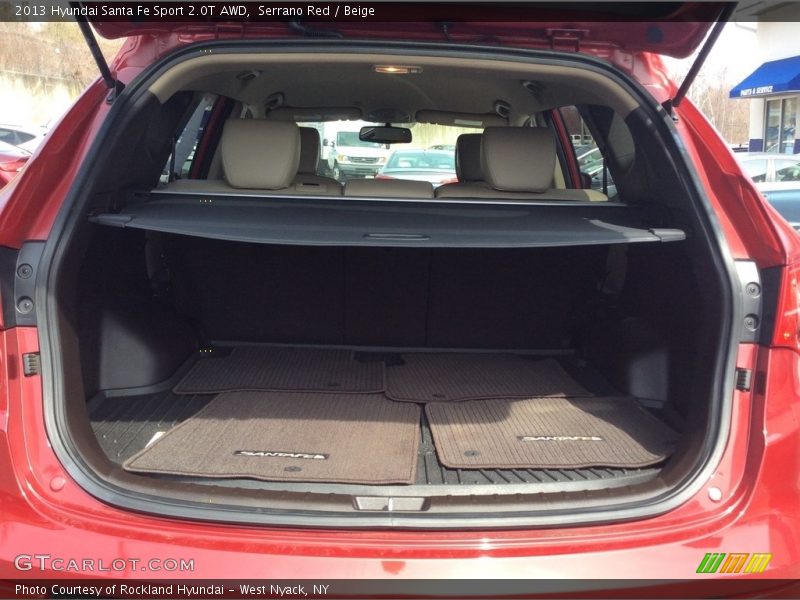 Serrano Red / Beige 2013 Hyundai Santa Fe Sport 2.0T AWD