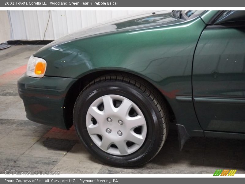 Woodland Green Pearl / Pebble Beige 2001 Toyota Corolla LE