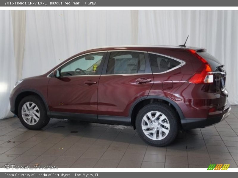 Basque Red Pearl II / Gray 2016 Honda CR-V EX-L