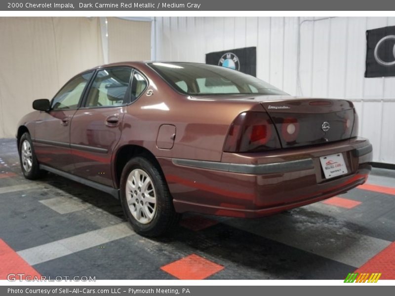 Dark Carmine Red Metallic / Medium Gray 2000 Chevrolet Impala
