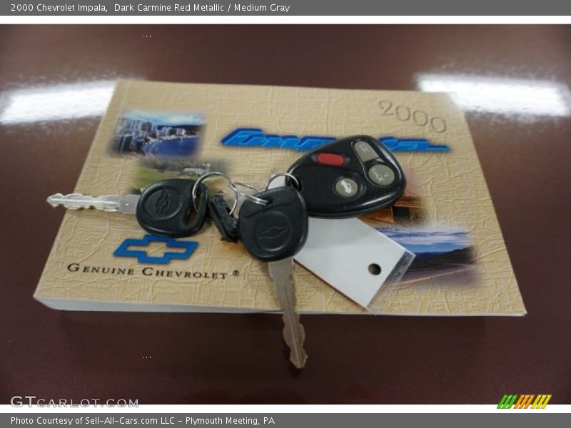 Dark Carmine Red Metallic / Medium Gray 2000 Chevrolet Impala