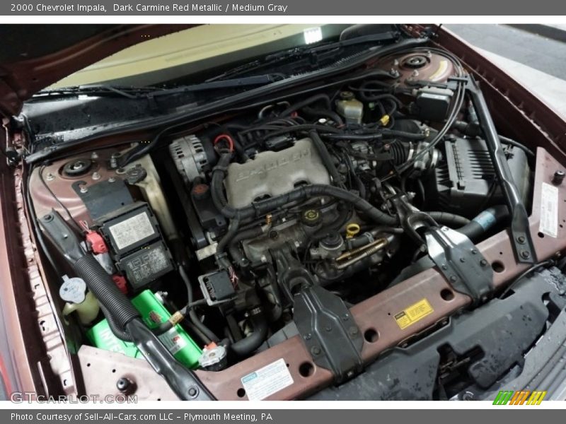 Dark Carmine Red Metallic / Medium Gray 2000 Chevrolet Impala