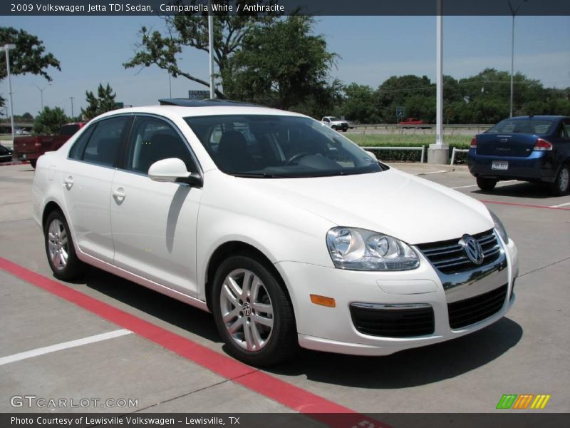 Campanella White / Anthracite 2009 Volkswagen Jetta TDI Sedan