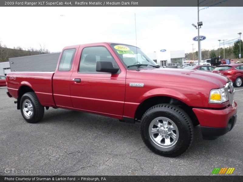 Redfire Metallic / Medium Dark Flint 2009 Ford Ranger XLT SuperCab 4x4