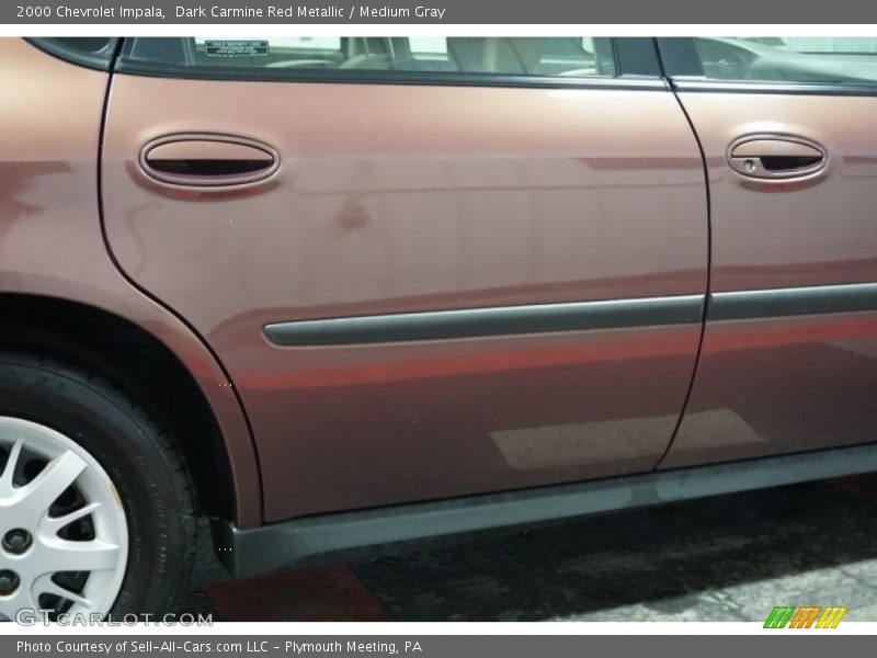 Dark Carmine Red Metallic / Medium Gray 2000 Chevrolet Impala