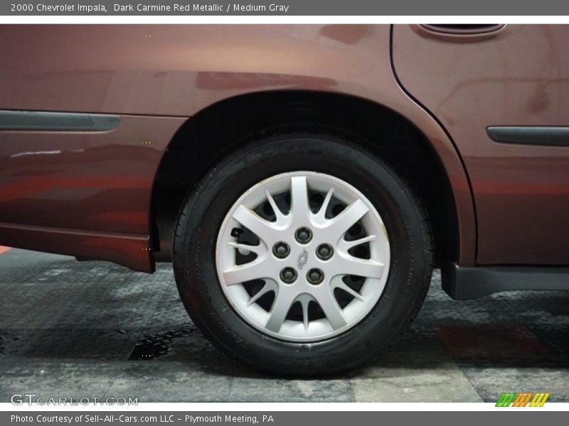 Dark Carmine Red Metallic / Medium Gray 2000 Chevrolet Impala