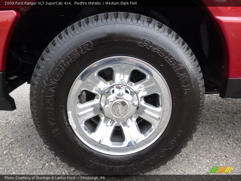 Redfire Metallic / Medium Dark Flint 2009 Ford Ranger XLT SuperCab 4x4