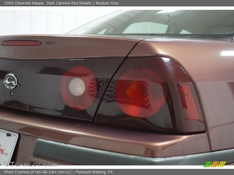 Dark Carmine Red Metallic / Medium Gray 2000 Chevrolet Impala