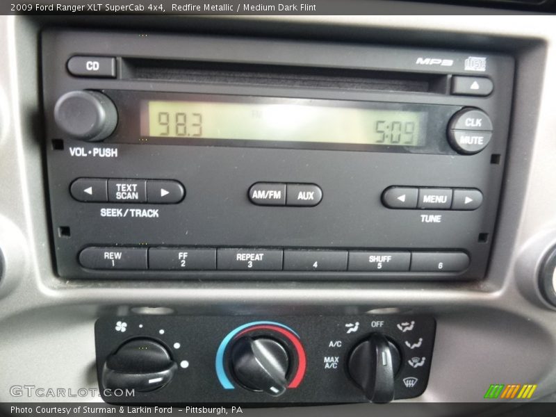 Redfire Metallic / Medium Dark Flint 2009 Ford Ranger XLT SuperCab 4x4