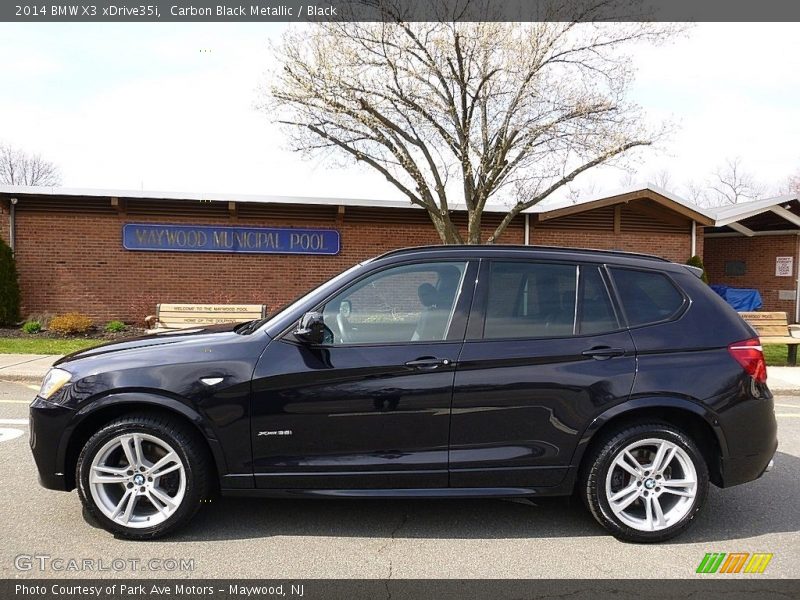 Carbon Black Metallic / Black 2014 BMW X3 xDrive35i