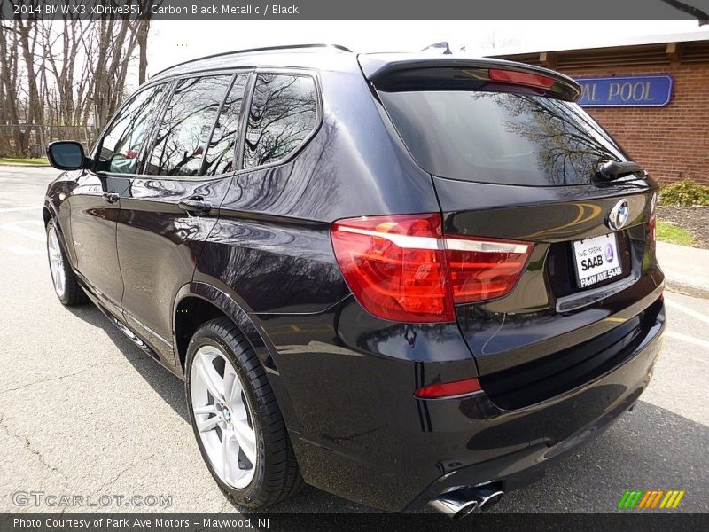Carbon Black Metallic / Black 2014 BMW X3 xDrive35i