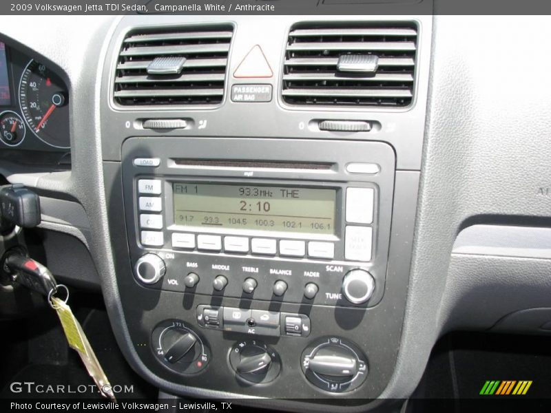 Campanella White / Anthracite 2009 Volkswagen Jetta TDI Sedan