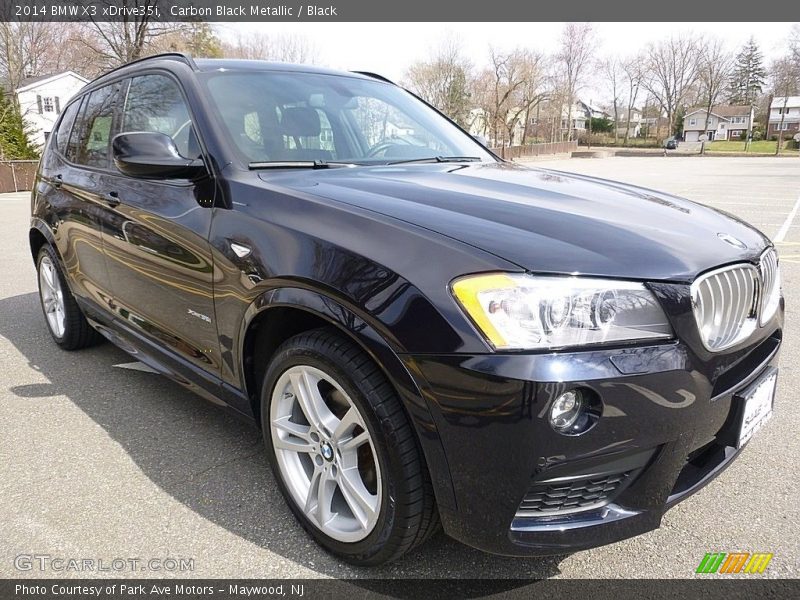 Carbon Black Metallic / Black 2014 BMW X3 xDrive35i