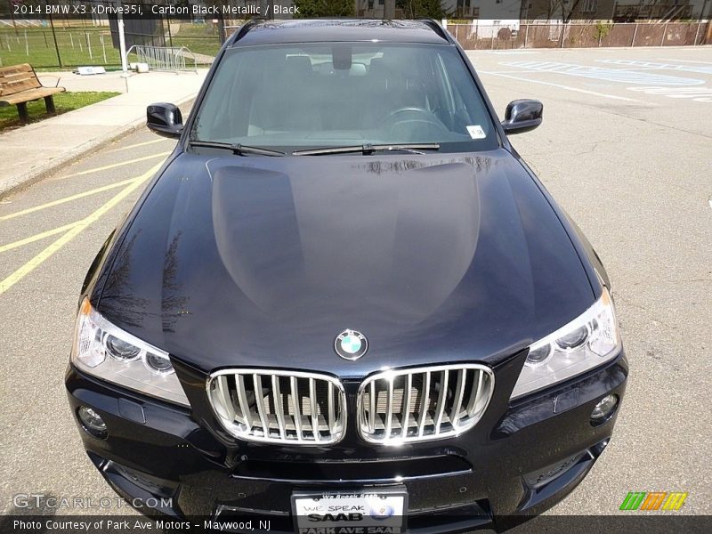 Carbon Black Metallic / Black 2014 BMW X3 xDrive35i