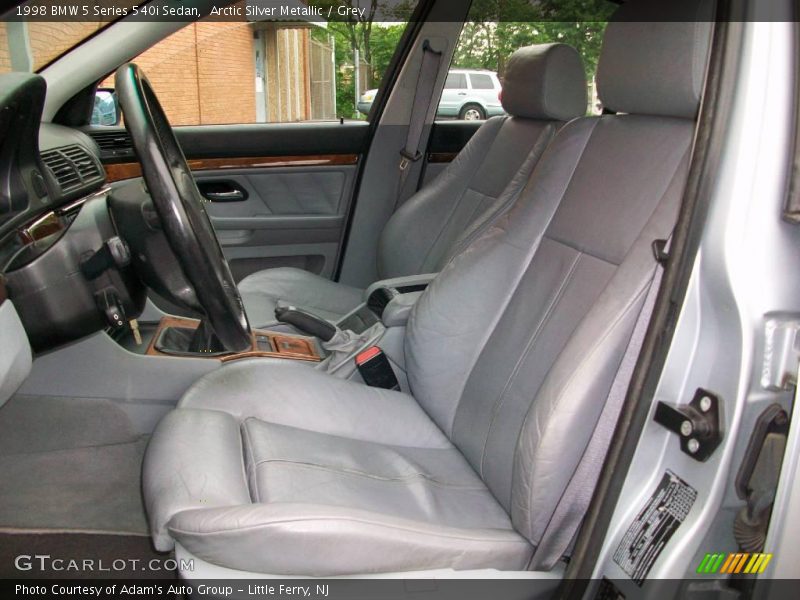 Arctic Silver Metallic / Grey 1998 BMW 5 Series 540i Sedan
