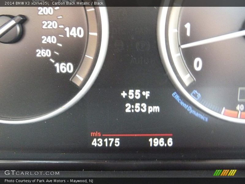 Carbon Black Metallic / Black 2014 BMW X3 xDrive35i
