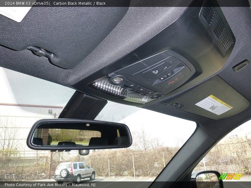 Carbon Black Metallic / Black 2014 BMW X3 xDrive35i