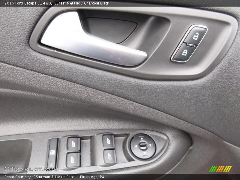 Sunset Metallic / Charcoal Black 2016 Ford Escape SE 4WD