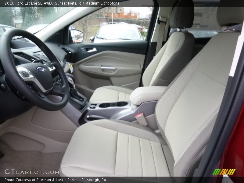 Sunset Metallic / Medium Light Stone 2016 Ford Escape SE 4WD
