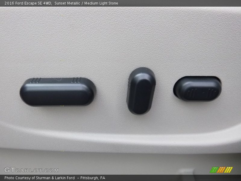 Sunset Metallic / Medium Light Stone 2016 Ford Escape SE 4WD