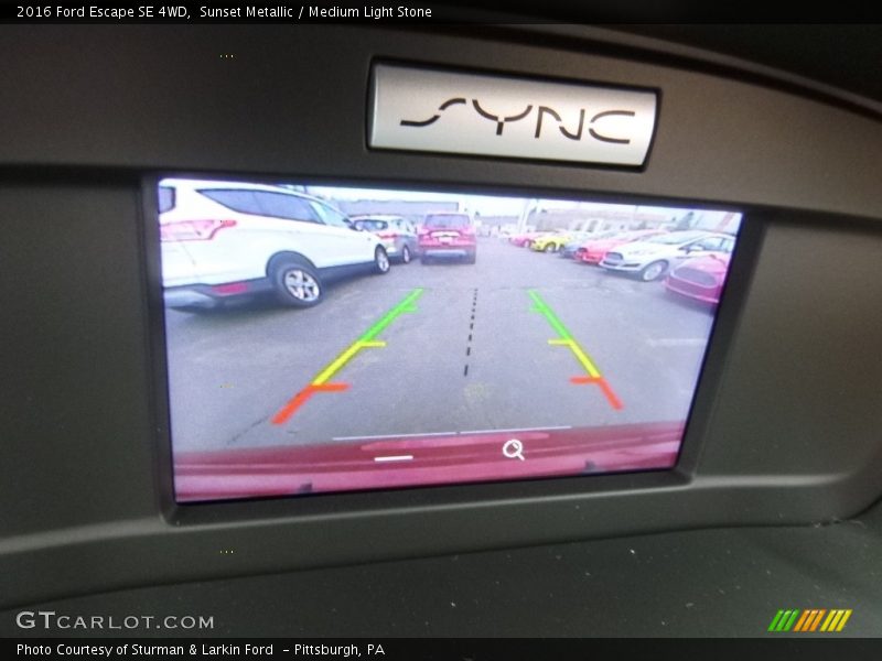 Sunset Metallic / Medium Light Stone 2016 Ford Escape SE 4WD