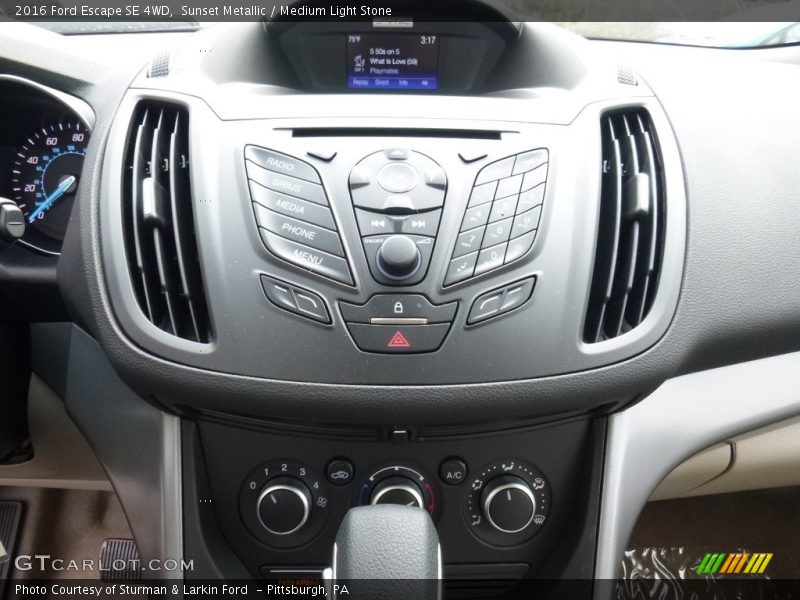 Sunset Metallic / Medium Light Stone 2016 Ford Escape SE 4WD