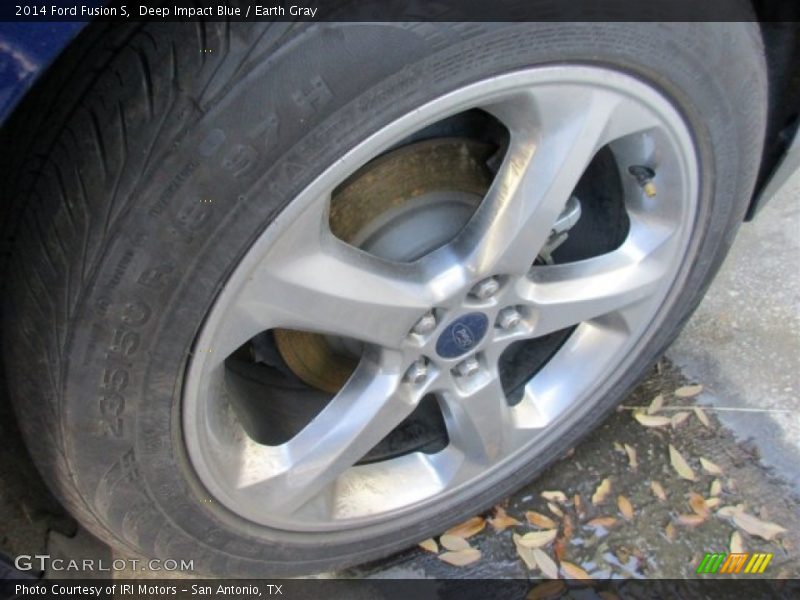 Deep Impact Blue / Earth Gray 2014 Ford Fusion S