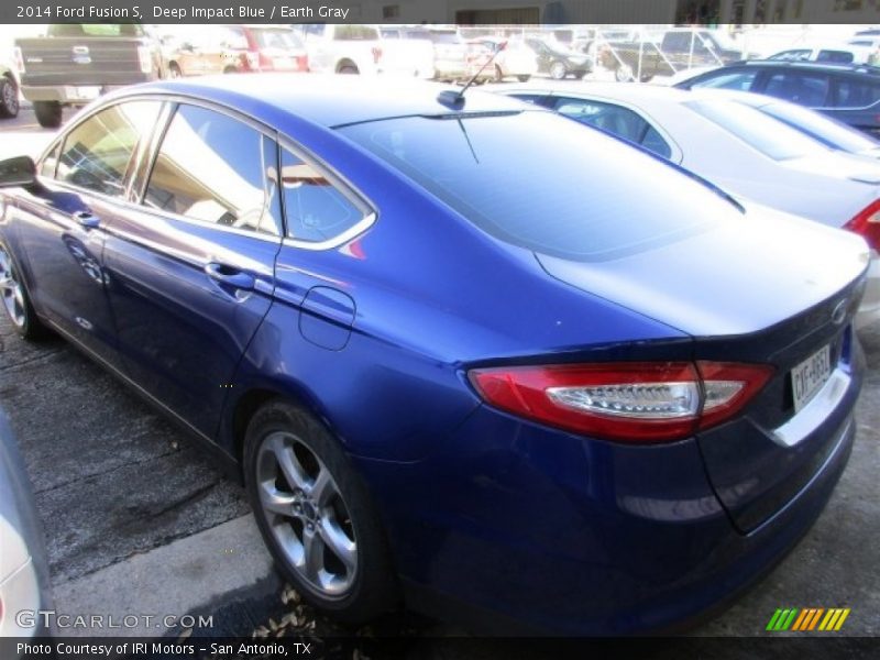 Deep Impact Blue / Earth Gray 2014 Ford Fusion S